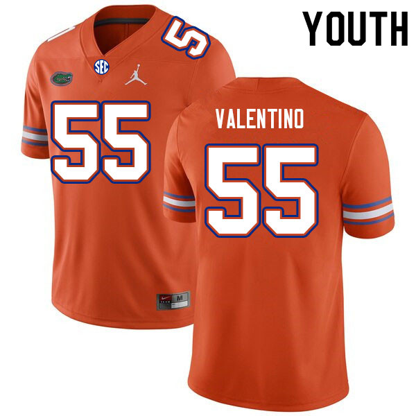 Youth #55 Antonio Valentino Florida Gators College Football Jerseys Sale-Orange